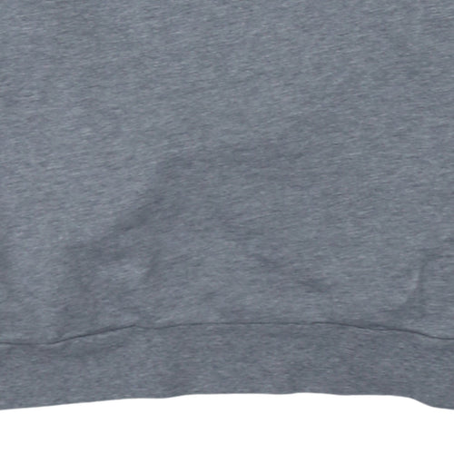 Emporio Armani EA7 Men's Grey XL Crew Neck Cotton Pullover Sweatshirt