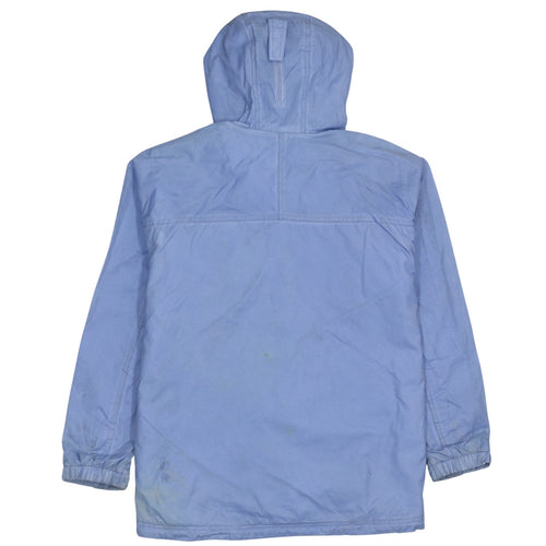 L.L. Bean Womens Blue Hooded Waterproof Rain Jacket L Regular