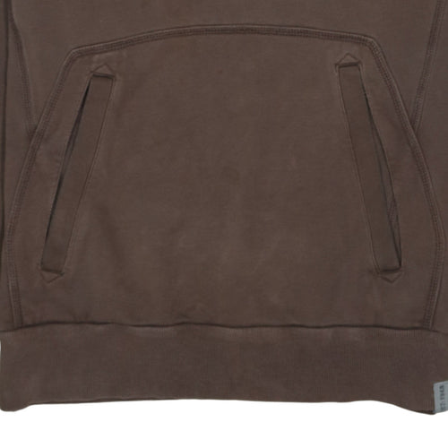 Puma Men’s Brown Pullover Hoodie L Fleece Graphic Print Sportswear