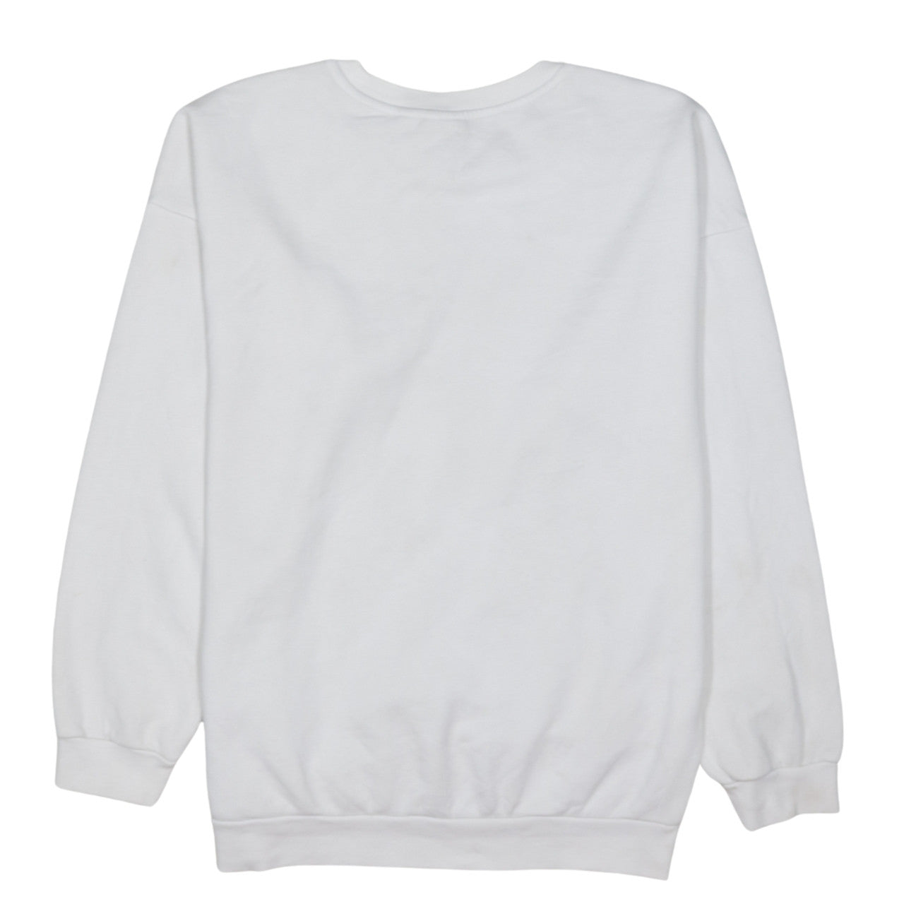Adidas Womens White Crew Neck Pullover Sweatshirt Size 14