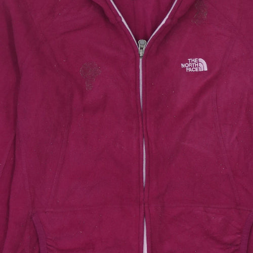 The North Face Women’s Magenta Fleece Full Zip Hoodie Size M