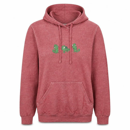 Disney x Skinnydip Women Red Pullover Hoodie Pascal Embroidered Size S