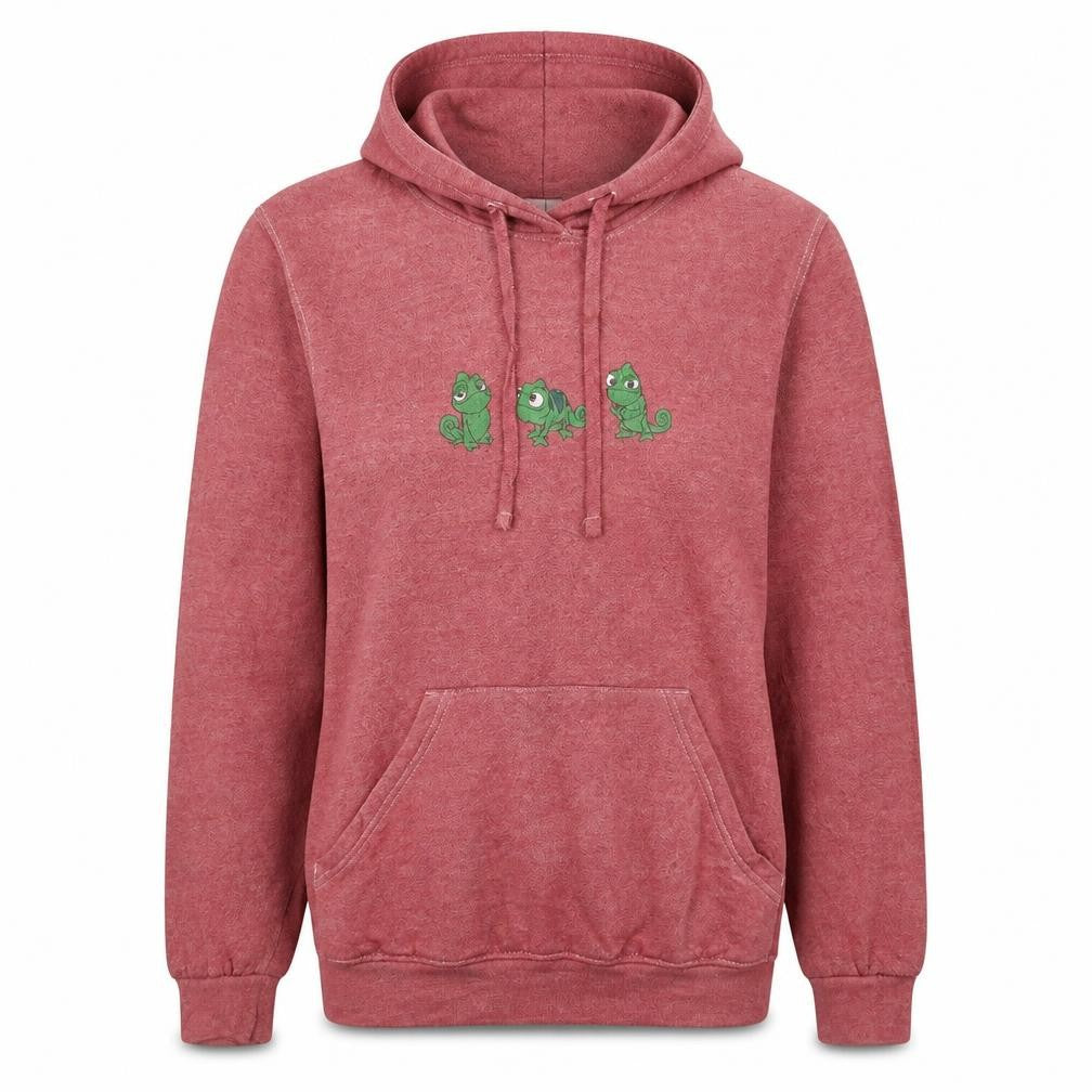 Disney x Skinnydip Women Red Pullover Hoodie Pascal Embroidered Size S