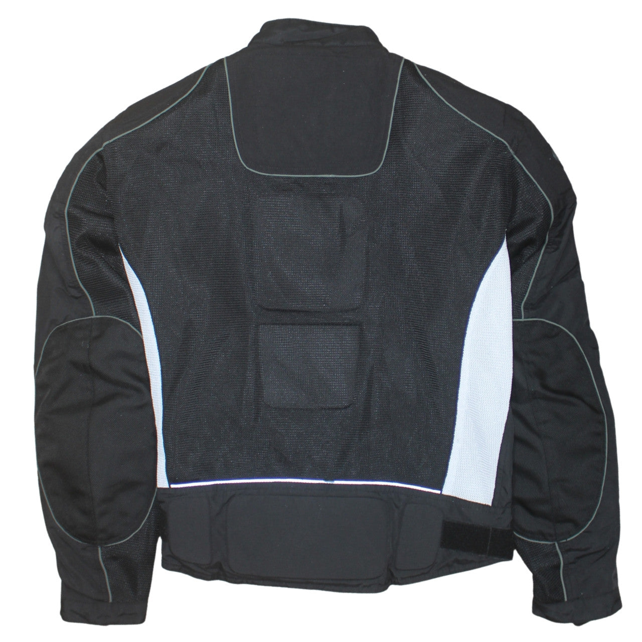FLM Men's Black M Motorcycle Jacket Polyamide Mesh Lined Size M 38in