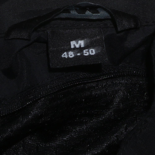 FLM Men's Black M Motorcycle Jacket Polyamide Mesh Lined Size M 38in