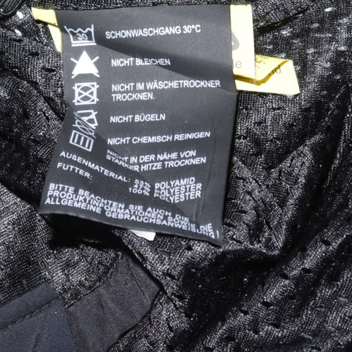 FLM Men's Black M Motorcycle Jacket Polyamide Mesh Lined Size M 38in