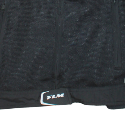 FLM Men's Black M Motorcycle Jacket Polyamide Mesh Lined Size M 38in