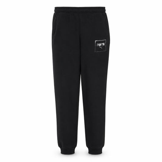 Puma Boys Black Jogger Sweatpants 15-16 Years Elastic Waist Fleece