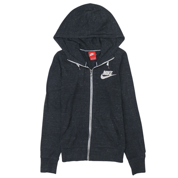 Nike Women Black Full Zip Hoodie Sweatshirt Size S