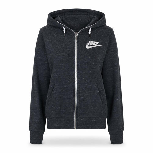 Nike Women Black Full Zip Hoodie Sweatshirt Size S