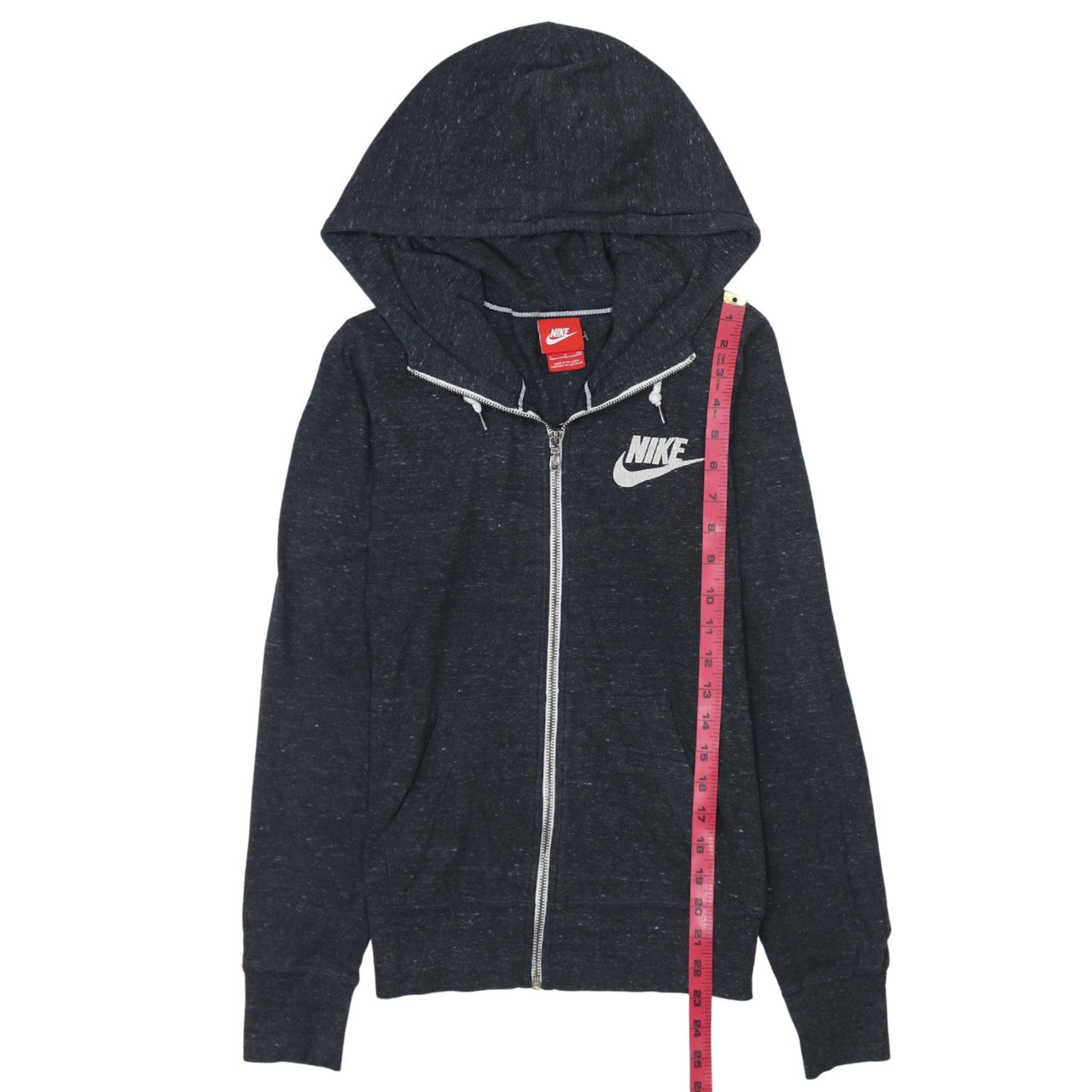 Nike Women Black Full Zip Hoodie Sweatshirt Size S