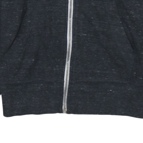 Nike Women Black Full Zip Hoodie Sweatshirt Size S