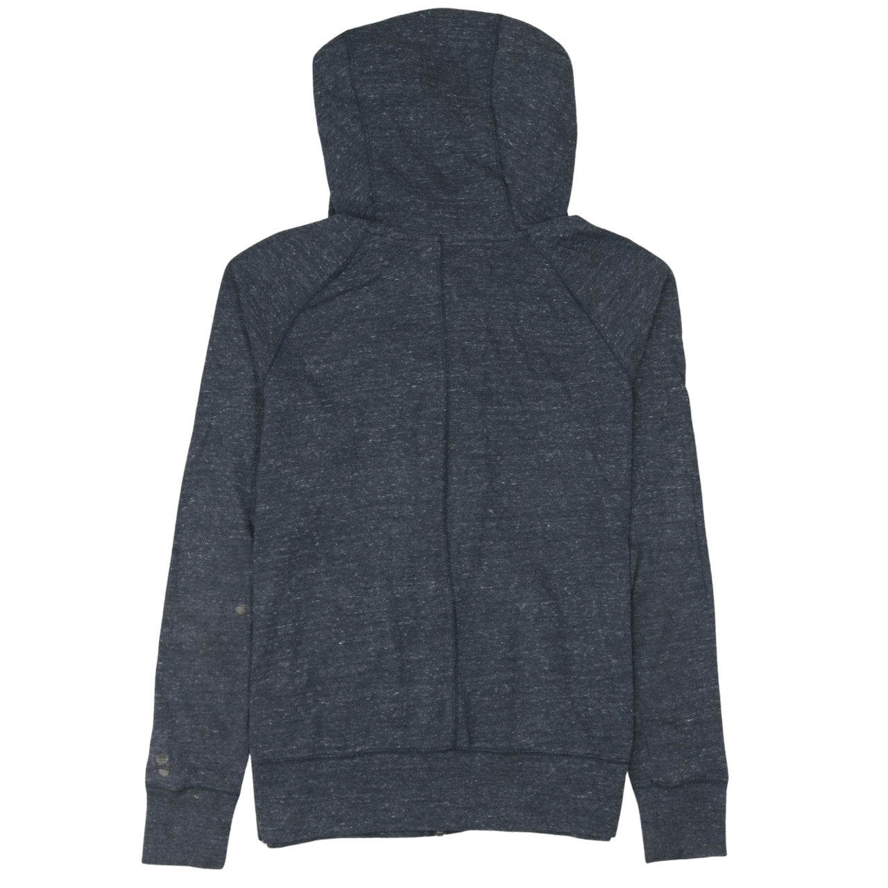 Nike Women's Grey Full Zip Hoodie M Cotton Blend Just Do It Logo