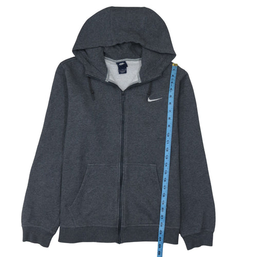 Nike Men's Grey Full Zip Hoodie Size M Regular Fit Fleece Jacket