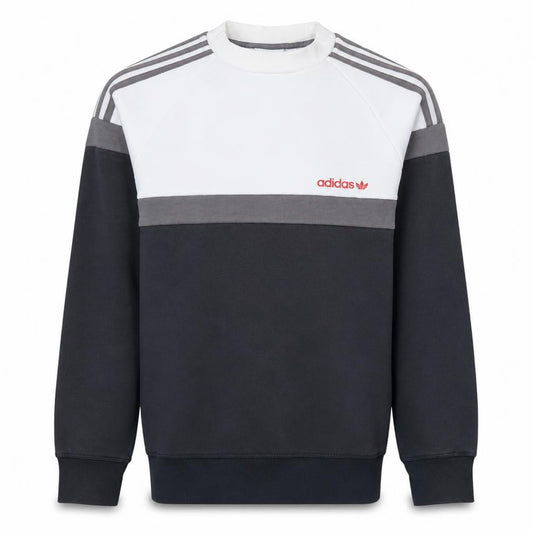 Front view of Adidas Men’s Multicoloured Pullover Sweatshirt XS Crew Neck