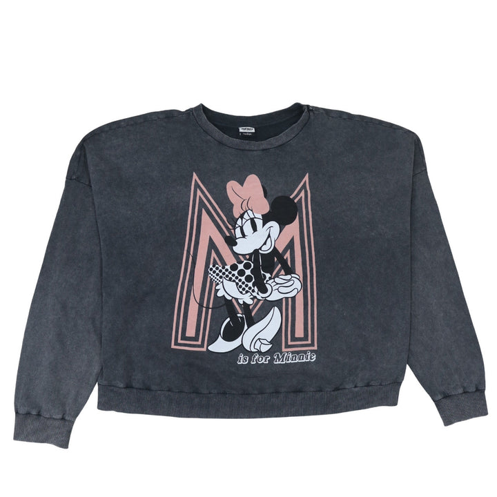George Disney Minnie Mouse Charcoal Sweatshirt Women 2XL Pullover
