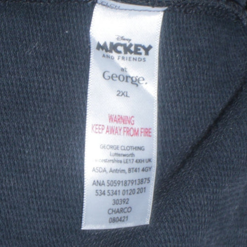 George Disney Minnie Mouse Charcoal Sweatshirt Women 2XL Pullover