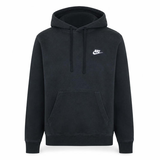 Front view of Nike Men's Black XS Pullover Hoodie Fleece Sweatshirt
