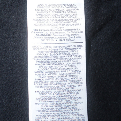 Nike Men's Black XS Pullover Hoodie Fleece Sweatshirt