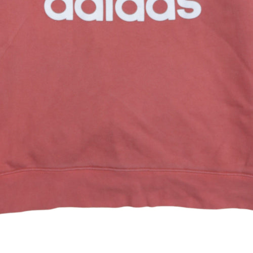 Adidas Womens Pink Crew Neck Pullover Sweatshirt XS