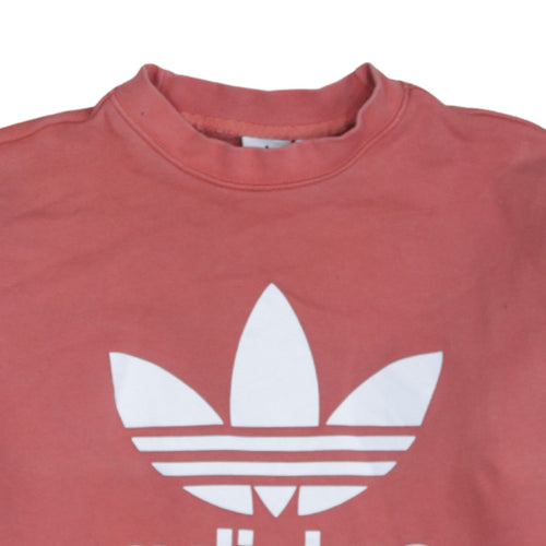 Adidas Womens Pink Crew Neck Pullover Sweatshirt XS