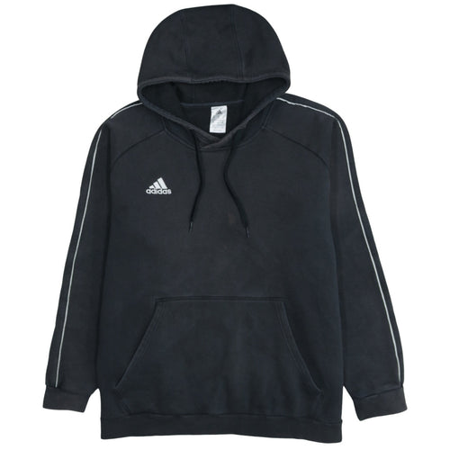 Adidas Men's Black 2XL Pullover Hoodie Fleece Sportswear