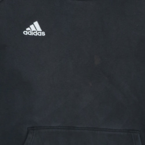 Adidas Men's Black 2XL Pullover Hoodie Fleece Sportswear