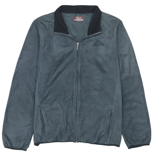 Kappa Mens Grey 2XL Fleece Full Zip Sports Jacket