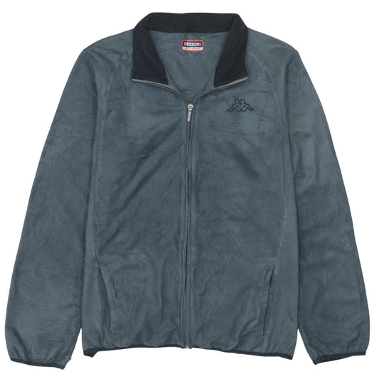 Kappa Mens Grey 2XL Fleece Full Zip Sports Jacket