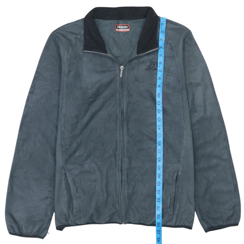 Kappa Mens Grey 2XL Fleece Full Zip Sports Jacket
