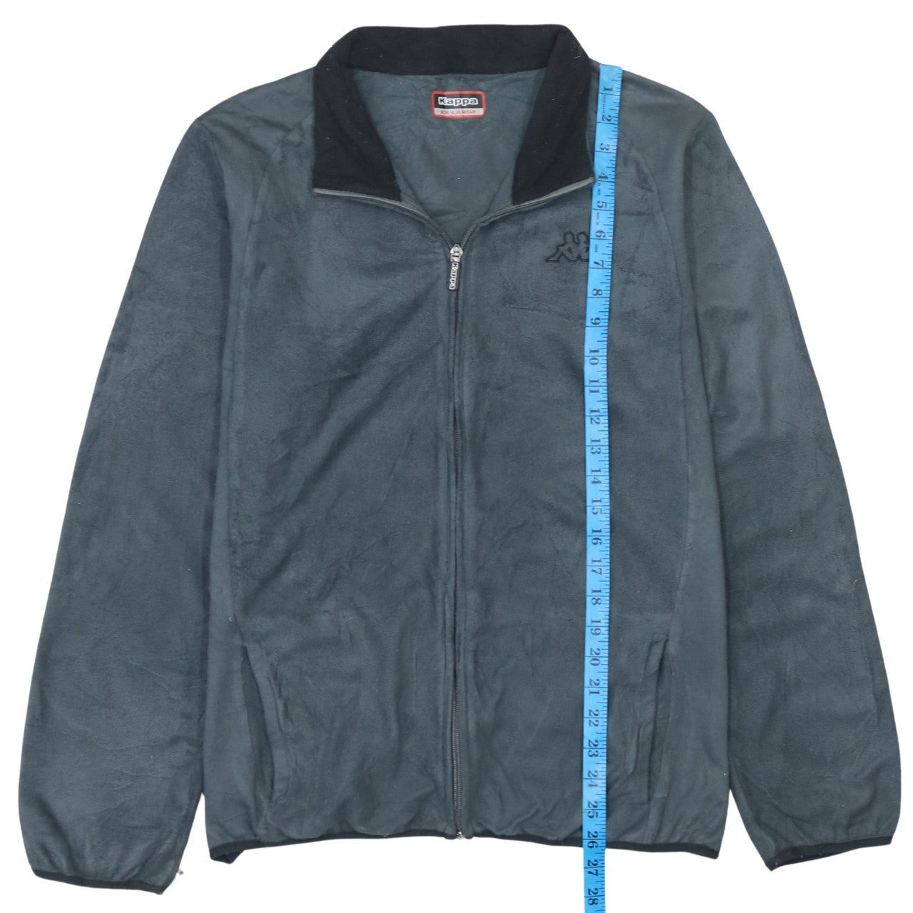 Kappa Mens Grey 2XL Fleece Full Zip Sports Jacket
