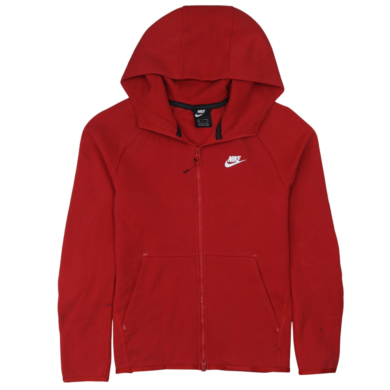 Nike Men's Red Full Zip Hoodie Size S Regular Fit