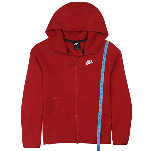Nike Men's Red Full Zip Hoodie Size S Regular Fit