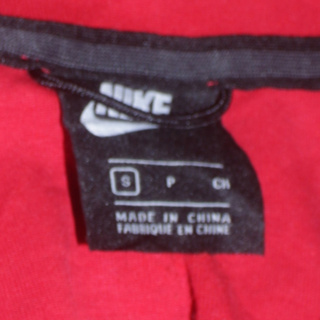 Nike Men's Red Full Zip Hoodie Size S Regular Fit