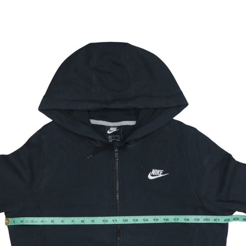 Nike Men's Black Full Zip Hoodie L Regular Fit Fleece Sweatshirt