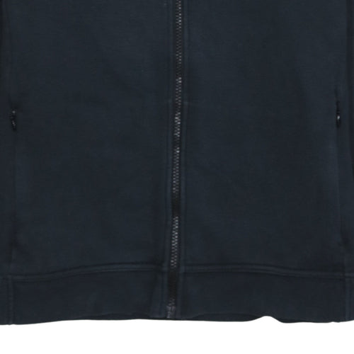 Nike Men's Black Full Zip Hoodie L Regular Fit Fleece Sweatshirt