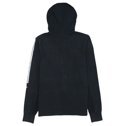 Adidas Women Black Full Zip Hoodie Medium Hooded Sweatshirt