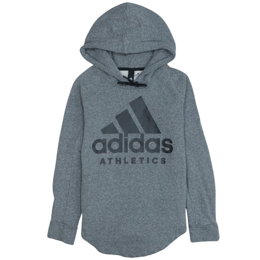Adidas Women Grey Athletic Pullover Hoodie Size XS