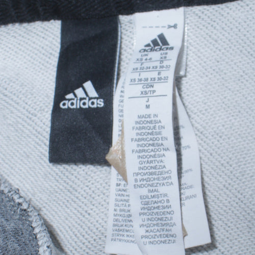 Adidas Women Grey Athletic Pullover Hoodie Size XS