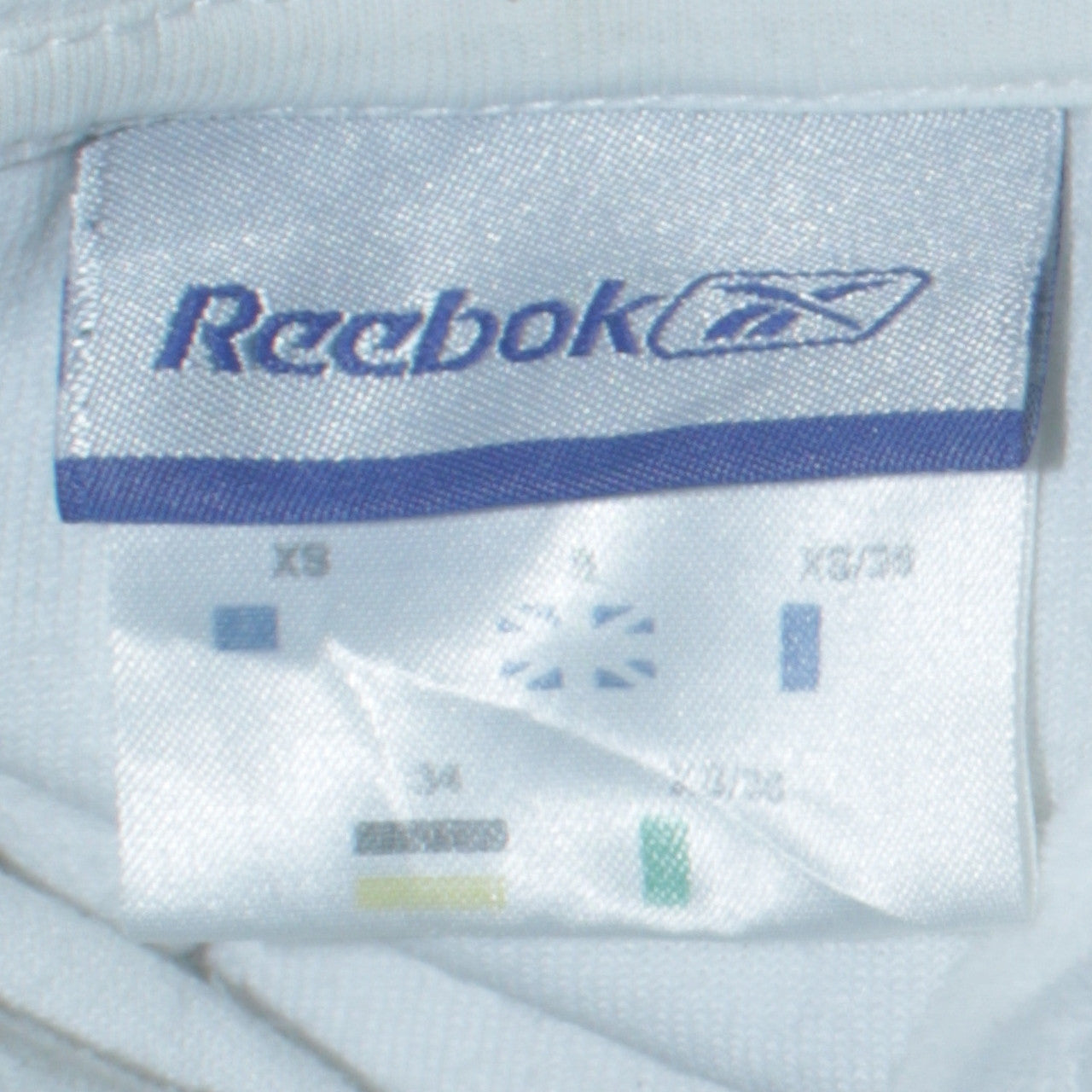 Reebok Women White XS Full Zip Hoodie Cotton Blend Sportswear