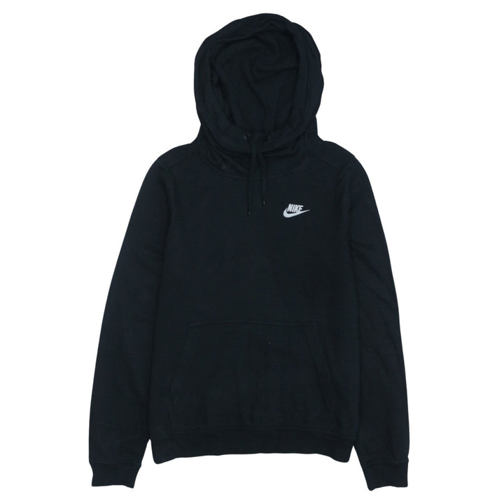 Nike Women's Black Pullover Hoodie Small Viscose Blend Lined Sportswear