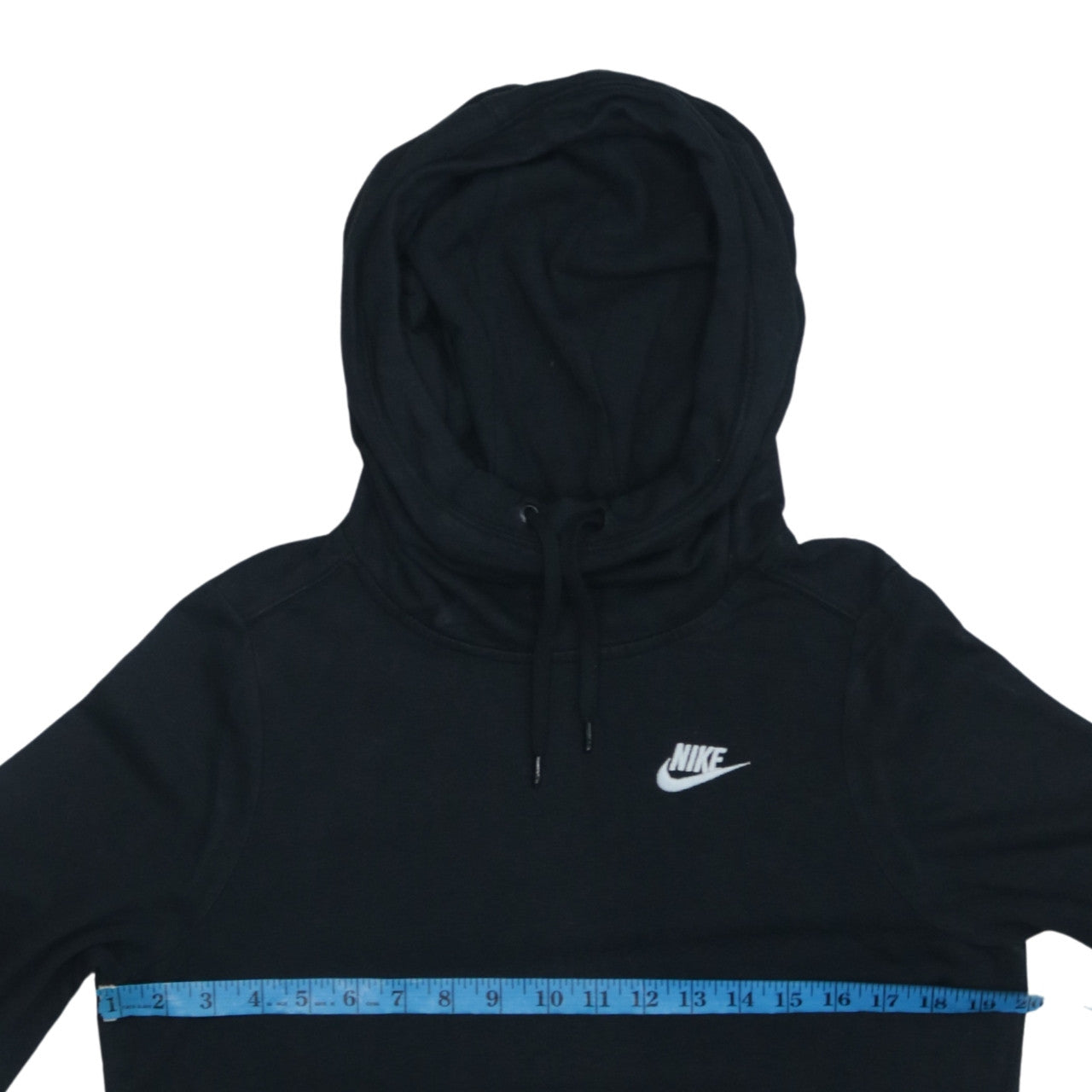Nike Women's Black Pullover Hoodie Small Viscose Blend Lined Sportswear