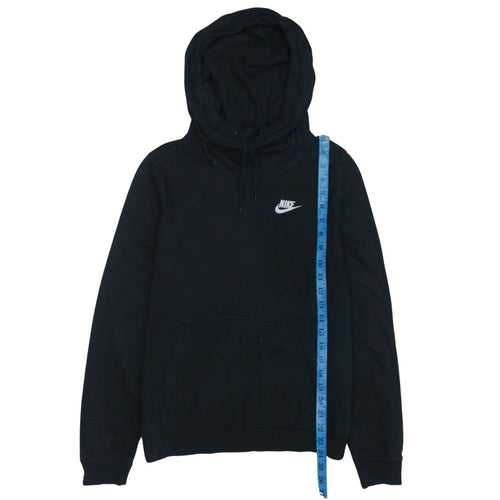 Nike Women's Black Pullover Hoodie Small Viscose Blend Lined Sportswear