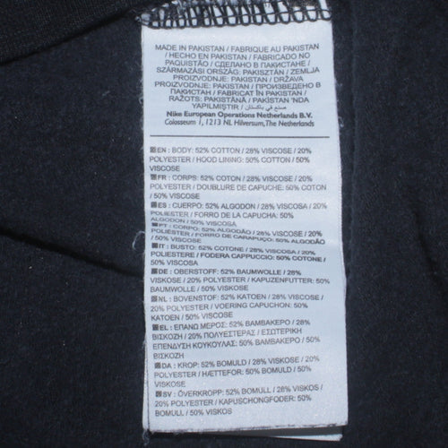Nike Women's Black Pullover Hoodie Small Viscose Blend Lined Sportswear