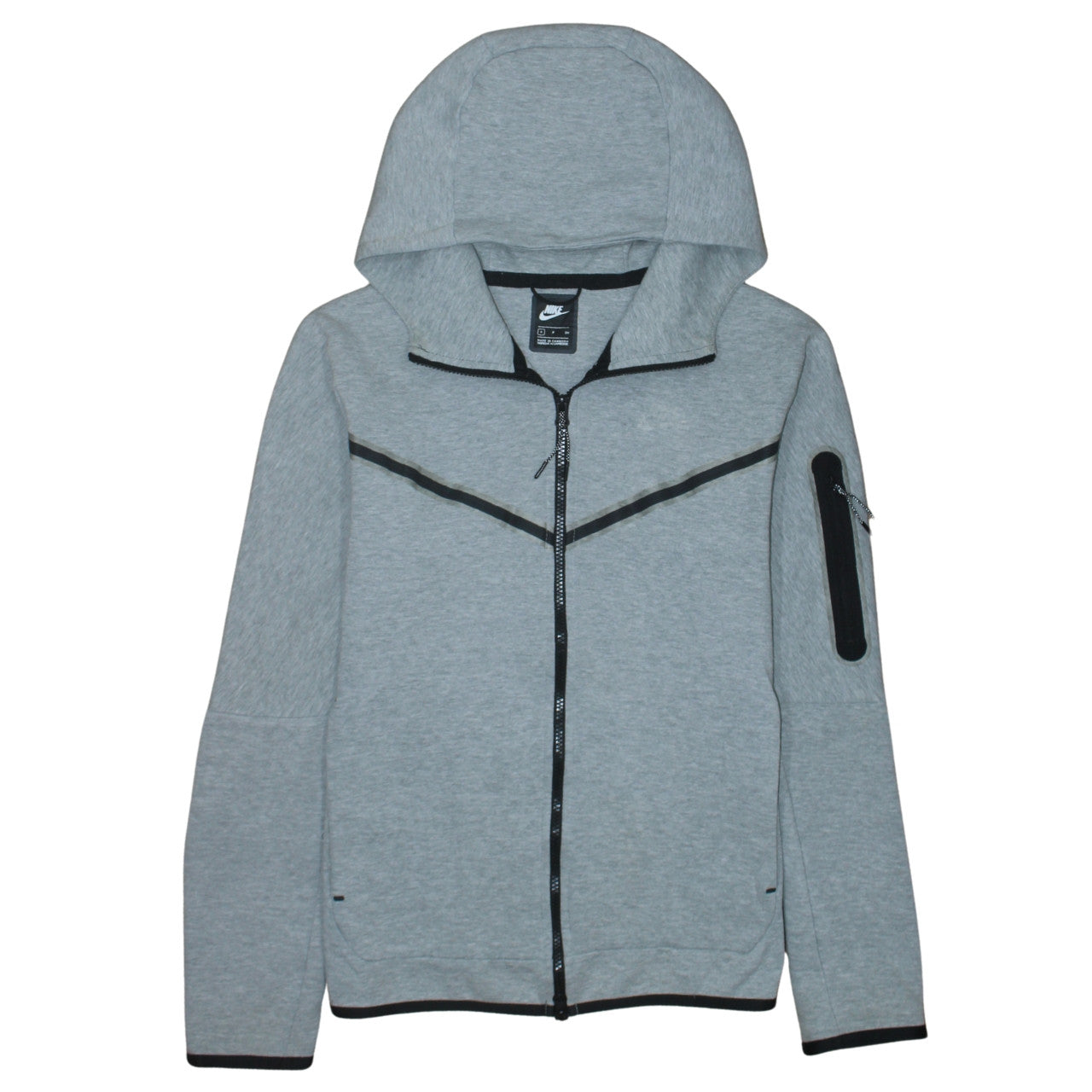 Nike Men's Grey Full Zip Hoodie Small Athletic Fit