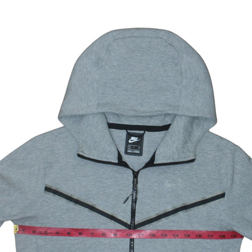 Nike Men's Grey Full Zip Hoodie Small Athletic Fit