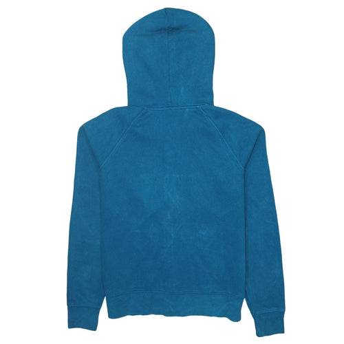 GAP Women Blue Full Zip Hoodie Sweatshirt Size M Cotton Blend