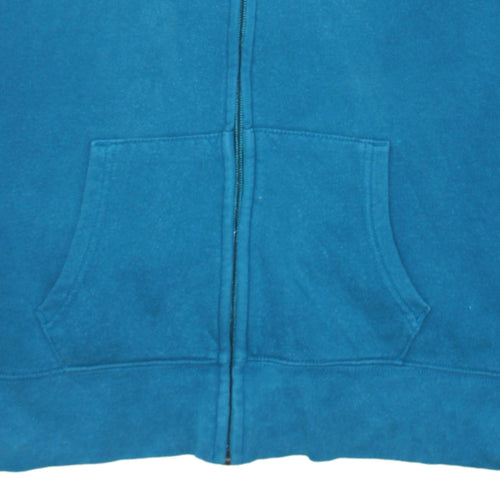 GAP Women Blue Full Zip Hoodie Sweatshirt Size M Cotton Blend
