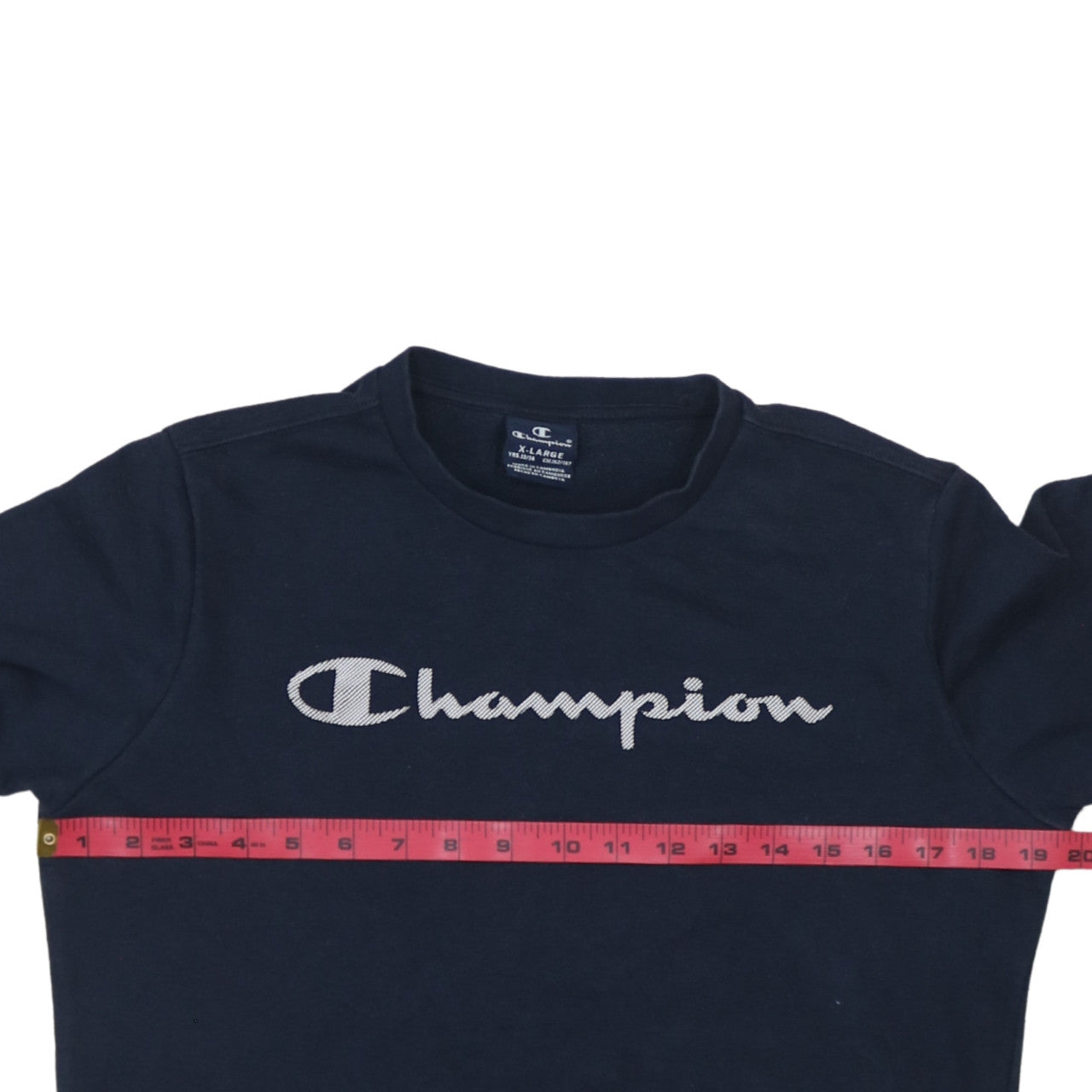 Champion Boys Blue Crew Neck Logo Pullover Sweatshirt 13-14 Years