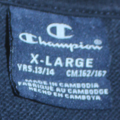 Champion Boys Blue Crew Neck Logo Pullover Sweatshirt 13-14 Years